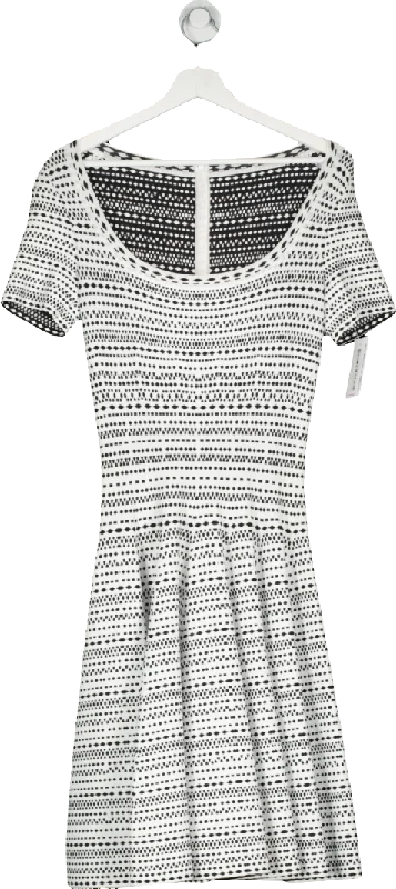 ALAIA White Fit And Flare Dress UK 10