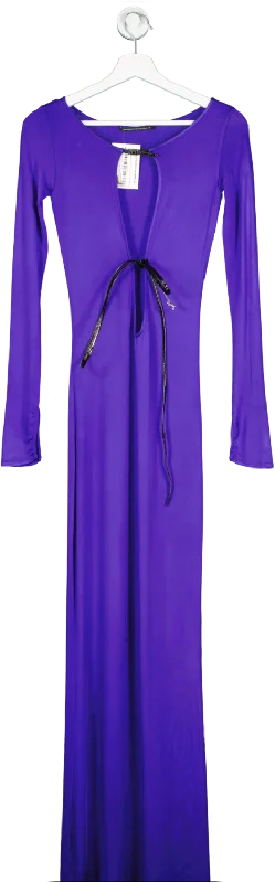 Museum of Fine Clothing Lolly Purple Jersey Long Dress UK 8