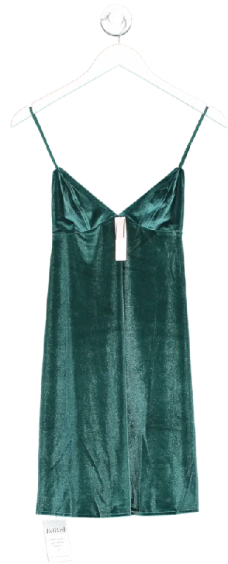 Victoria's Secret Green Velvet Slip Dress BNWT UK XS