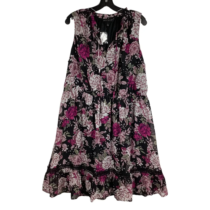 Dress Casual Midi By Lane Bryant In Floral Print, Size: 18