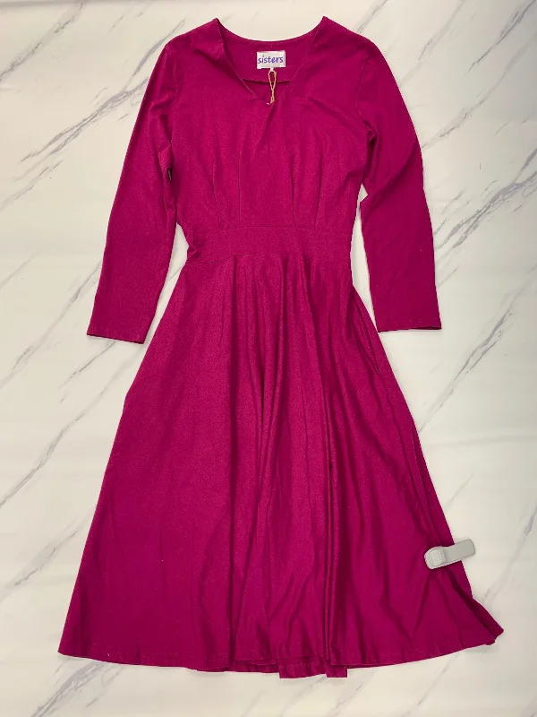 Dress Casual Midi By Sisters In Pink, Size: M