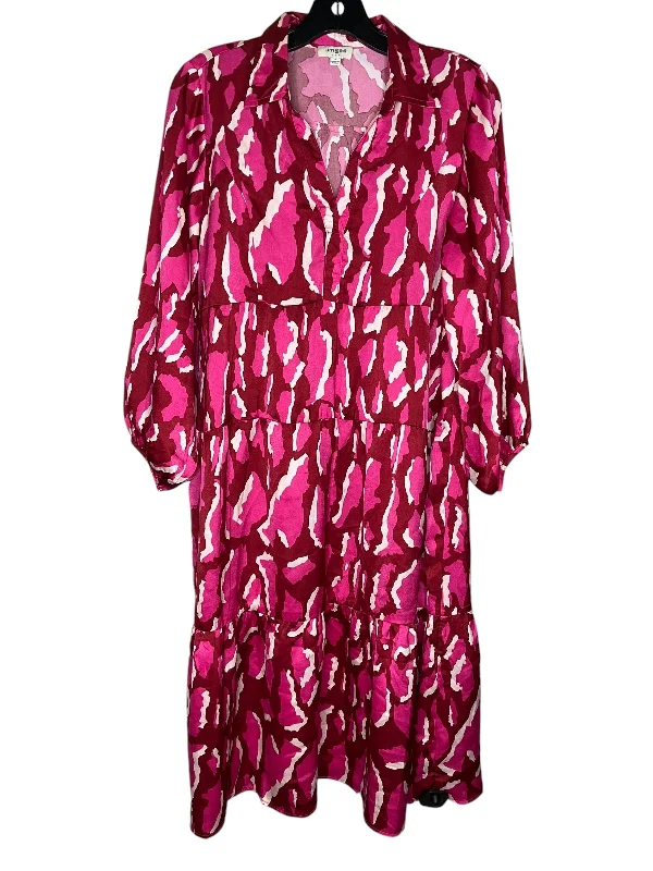 Dress Casual Midi By Umgee In Pink, Size: S