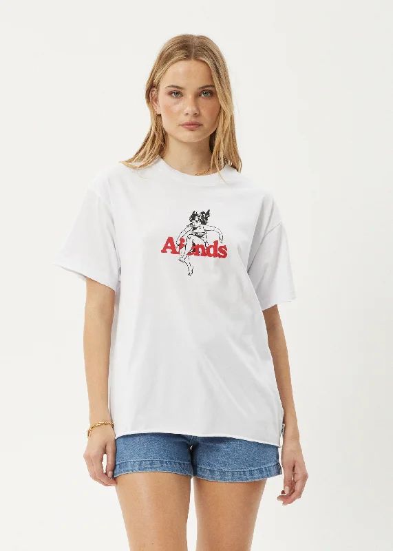 AFENDS Womens No Fury - Oversized Tee - White