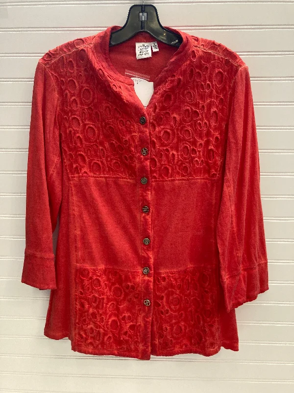 Blouse 3/4 Sleeve By Parsley & Sage In Red, Size: S