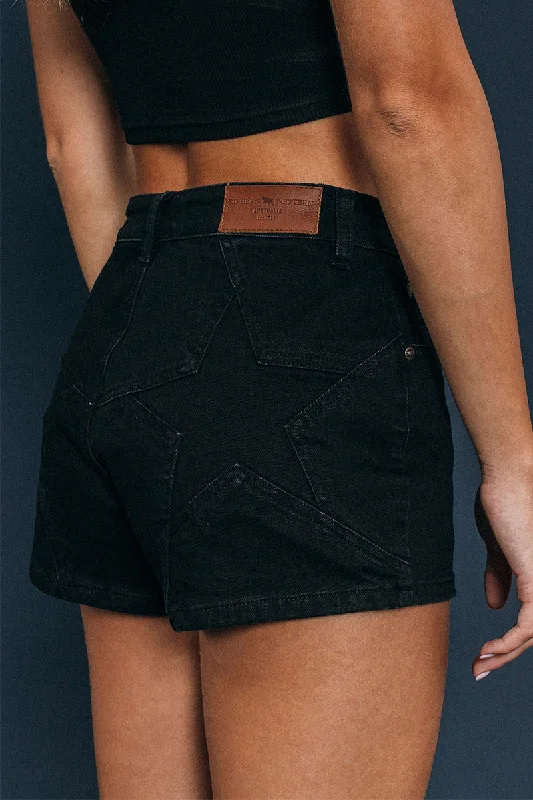 Candy Womens Denim Short - Black