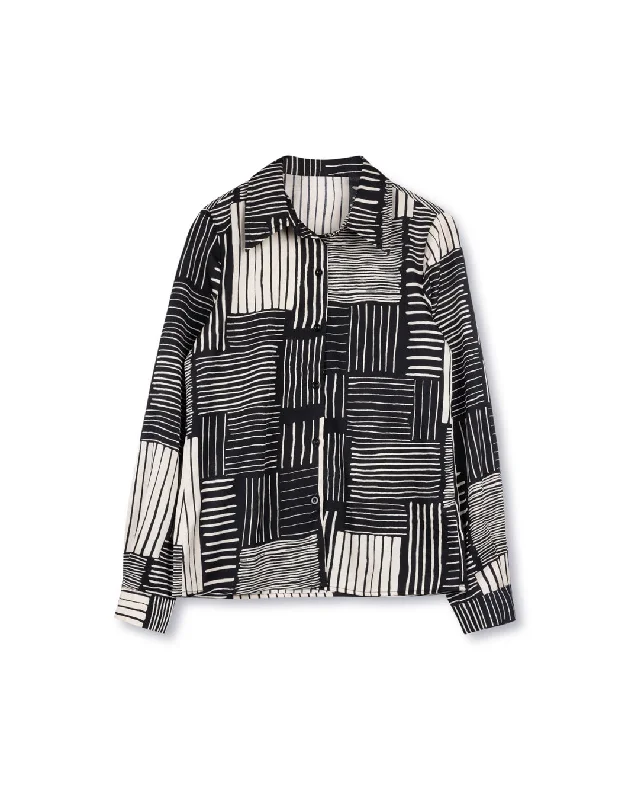 Hutton Flowy Stripe Blouse