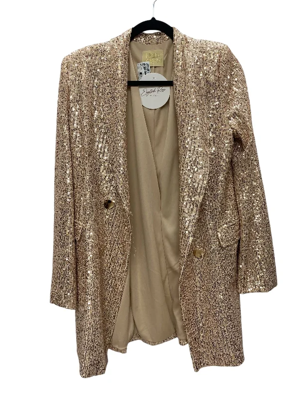 Blazer By Judith March In Gold, Size: L