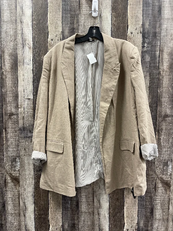 Blazer By Ophelia Roe In Tan, Size: 2x