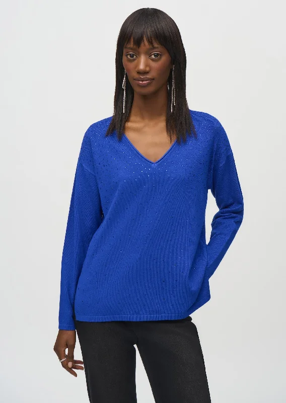 Joseph Ribkoff - Sweater Knit V-Neck Pullover