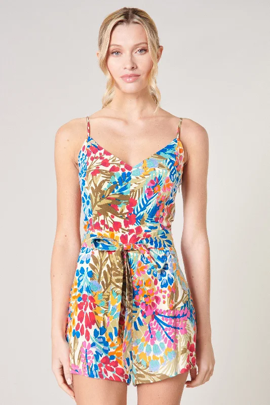 Rain Dance Kirsten Tie Romper