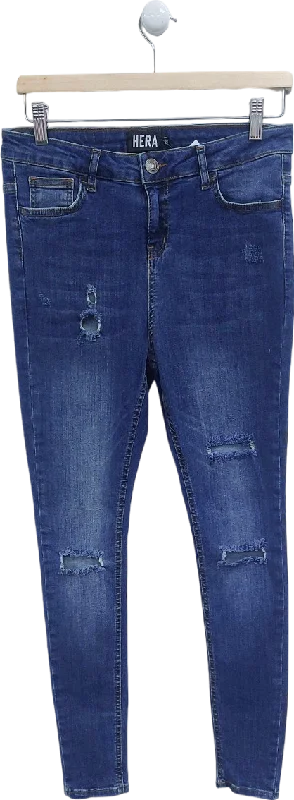 Hera Blue Distressed Skinny Jeans W30 S