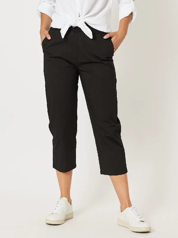 Threadz Santorini Cotton Pant Black