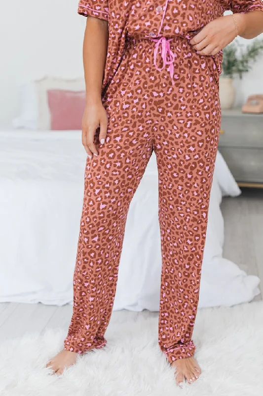 Under The Stars In Pink Catwalk Couture Bamboo Pajama Pants