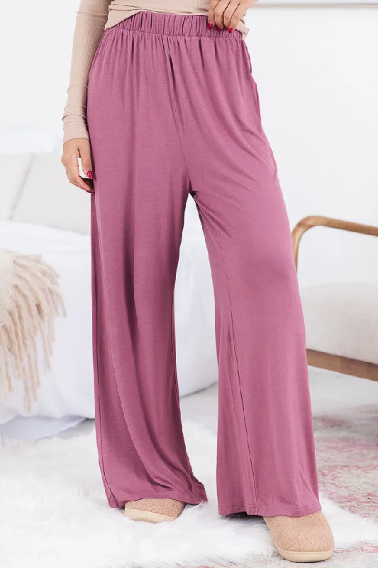 What You Have Berry Flowy Lounge Pants FINAL SALE